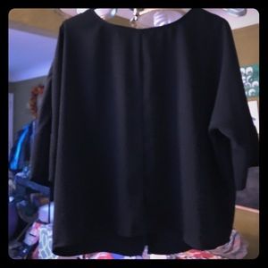 Black Express blouse wing sleeved, dressy, size M